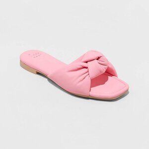 A New Day Ruth Memory Foam Slide Sandals Pink Sz 6.5